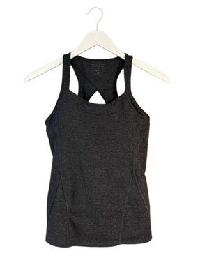 Athleta charcoal gray athletic support tank - S
